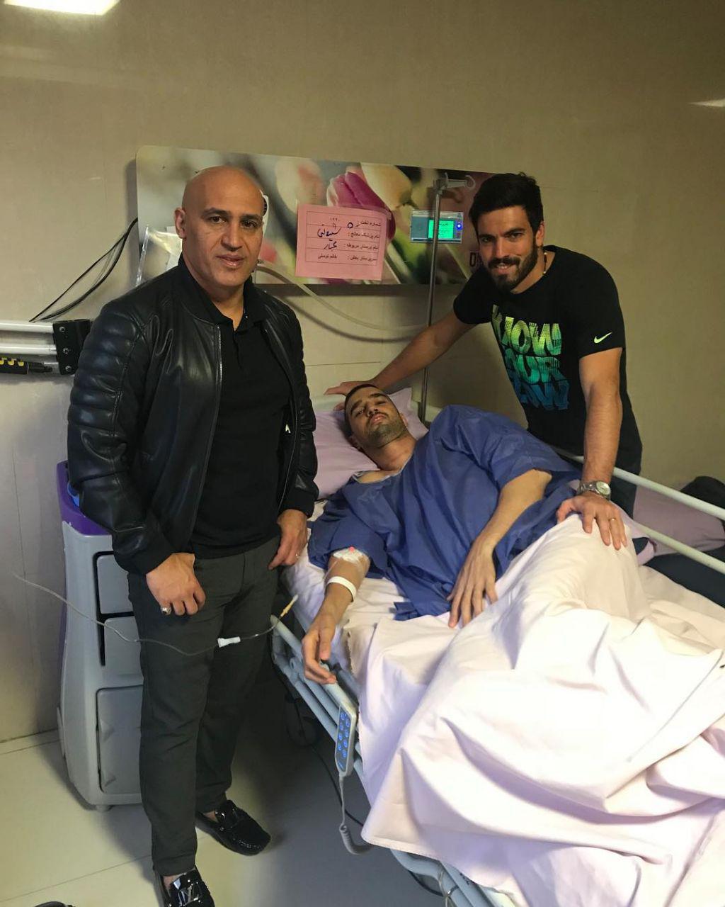 عیادت علیرضا منصوریان از پادوانی + عکس