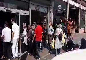 صف طولانی مقابل آجیل فروشی ها + فیلم