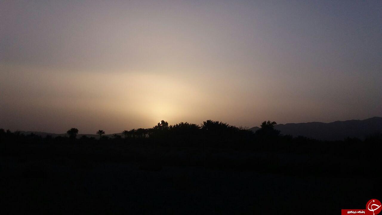 نمایی زیبا از غروب روستای چاه نوروز + تصاویری