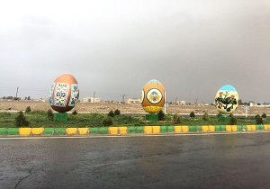 نصب ۳۰ المان ویژه نوروز در میادین شهر زاهدان