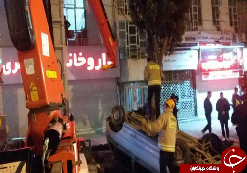 جان باختن جوان ساروی در بلوار خزر