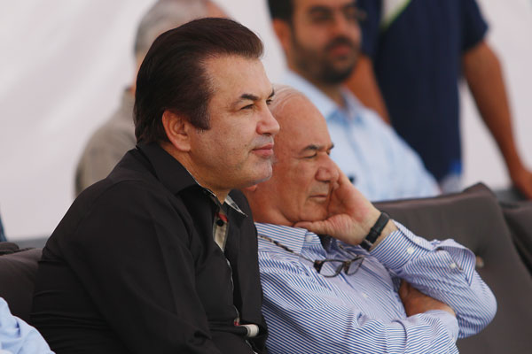 ستاره اسبق پرسپولیسی&zwnj;ها تماشاگر والیبال شد + عکس