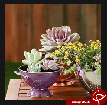 ایده&zwnj;هایی برای ساخت گلدان از لوازم خانه