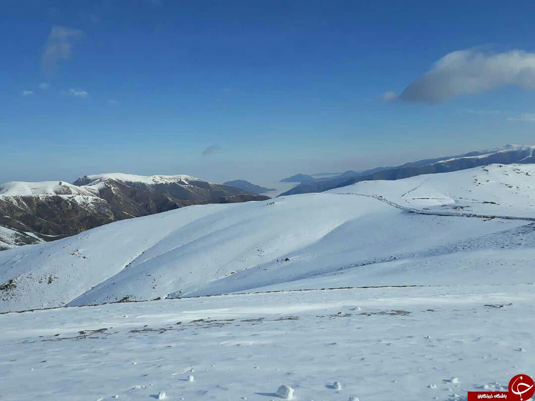بازگشایی جاده برفی در &laquo;کلم&raquo; + تصاویر