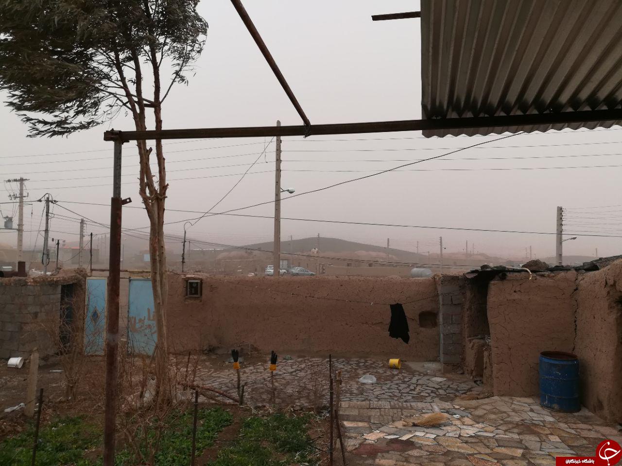 وردو گردوغبار به روستای خالق آباد + عکس