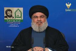 نمایی از سنگ مزار شهید سید حسن نصرالله + فیلم