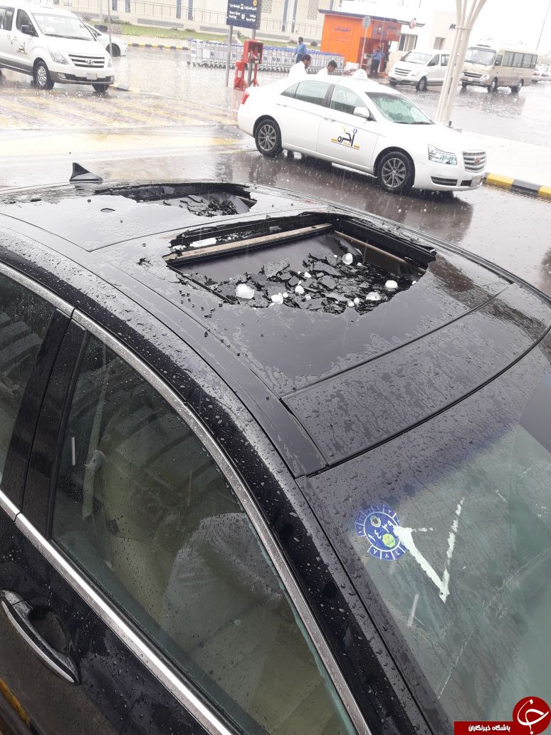 بارش وحشتناک تگرگ هایی بزرگتر از تخم مرغ در مدینه منوره +فیلم بارش وحشتناک تگرگ هایی بزرگتر از تخم مرغ در مدینه منوره +فیلم