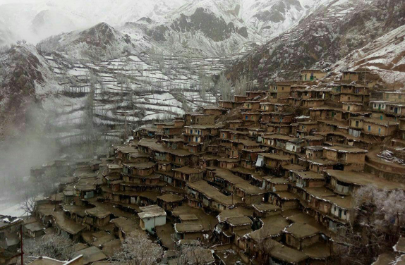 تصویر برف در ماسوله زاگرس