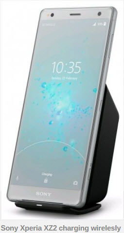گوشی Xperia XZ2 سونی شارژر بی سیم خواهد داشت