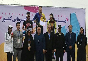 درخشش در رقابت‌های قهرمانی اسکیت کشور
