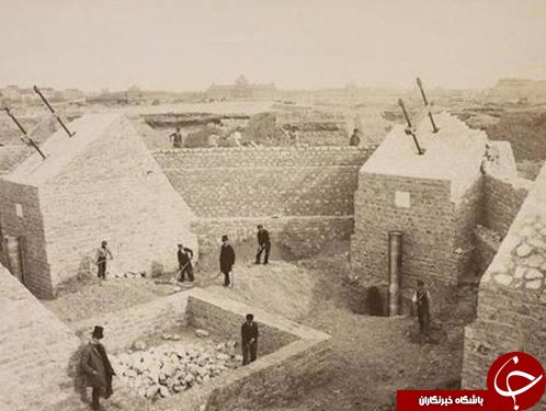 تصویری دیده نشده از پی ریزی برج ایفل فرانسه!