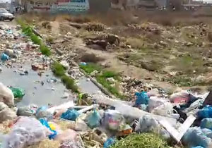 چهره ناخوشایند زباله در معابر شهرک امام خمینی + فیلم