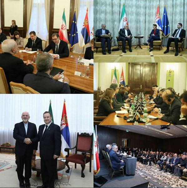 روایت اینستاگرامی ظریف از سفر به صربستان