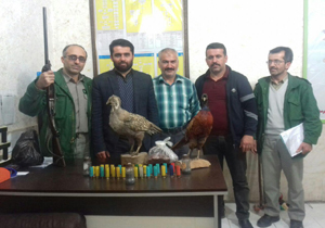 دستگیری شکارچیان غیرمجاز در دو شهر مازندران