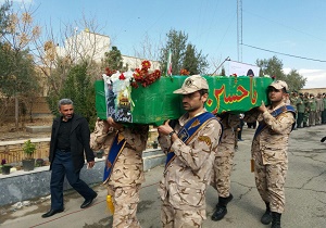 پیکر شهید مدافع حرم در ایوانکی تشییع شد