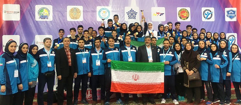 سکوی قهرمانی آسیا، زیر پای نوجوانان تکواندو ایران