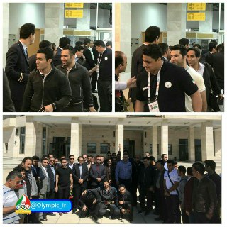 قهرمانان آسیا با اتوبوس به خانه بازگشتند !