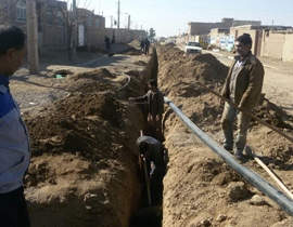 تعویض شبکه آب روستاهای هندیجان