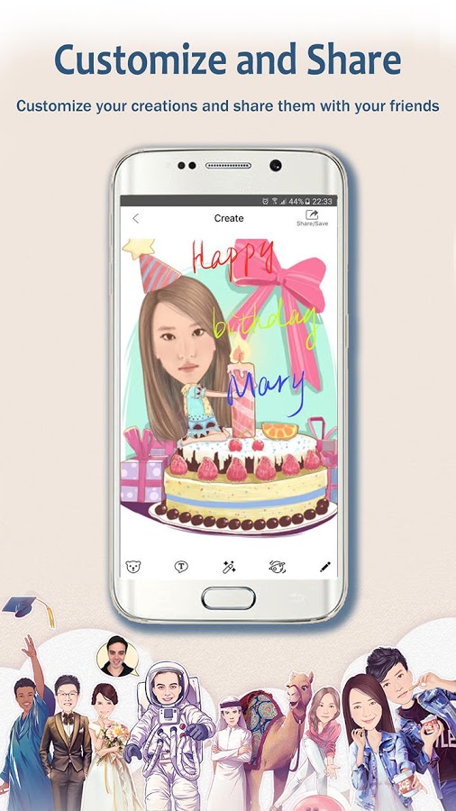 با دانلود MomentCam ؛عکس های خود راشبیه شخصیت های کارتونی کنید