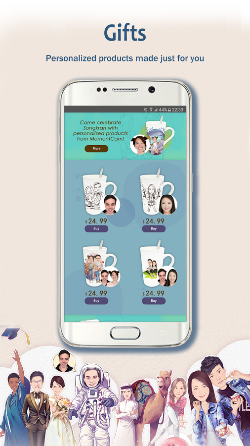 با دانلود MomentCam ؛عکس های خود راشبیه شخصیت های کارتونی کنید