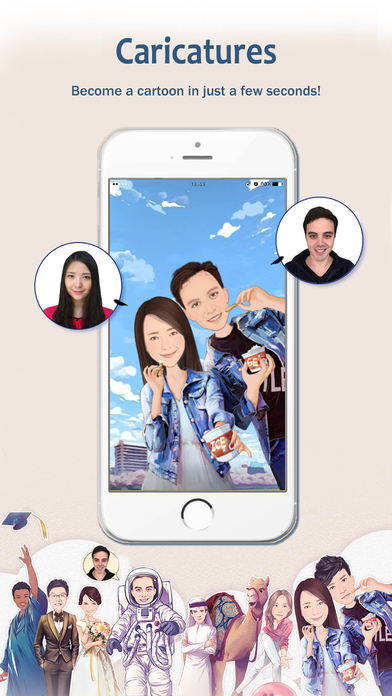 با دانلود MomentCam ؛عکس های خود راشبیه شخصیت های کارتونی کنید