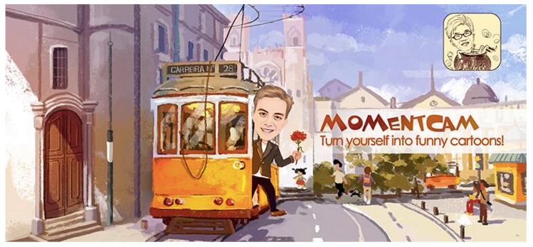 با دانلود MomentCam ؛عکس های خود راشبیه شخصیت های کارتونی کنید