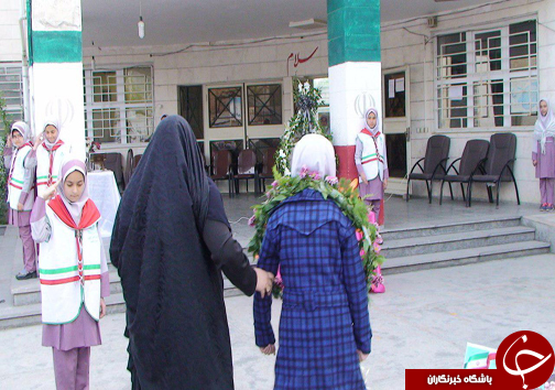 همراهی با دختر خردسال مدافع شهید + تصاویر