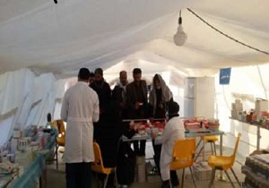 افتتاح بیمارستان صحرایی نیروی زمینی سپاه در اروندکنار آبادان