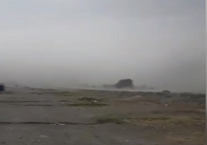 گرد و غبار شدید در زابل + فیلم