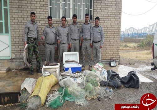 پاتک محیط بانان به صیادان متخلف در پلدختر+ تصاویر