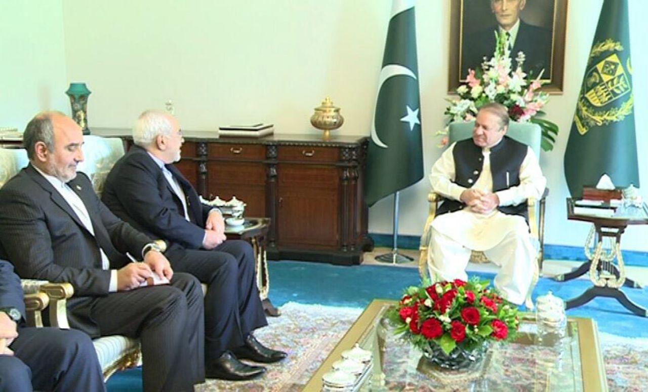 ظریف با نواز شریف دیدار کرد
