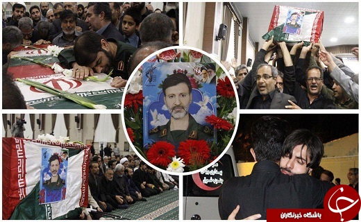 مراسم تشییع پیکر سردار شهید محبعلی فارسی درزاهدان