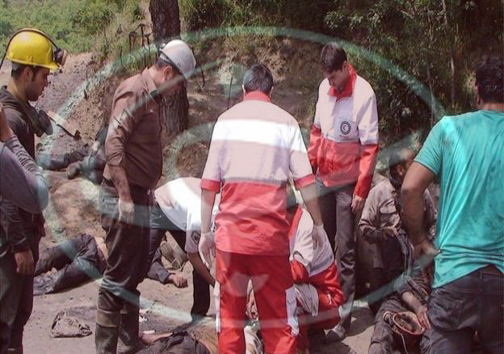 تصاویری از انفجار معدن ذغال سنگ آزادشهر