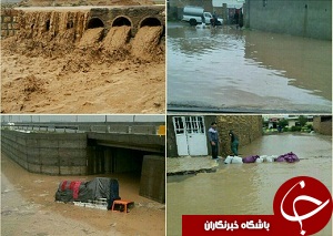 خسارت به کشاورزان و اختلال در راه های استان مرکزی