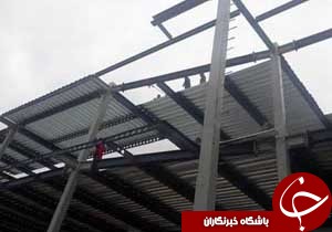 وزش باد، کارگر 40 ساله را راهی بیمارستان کرد