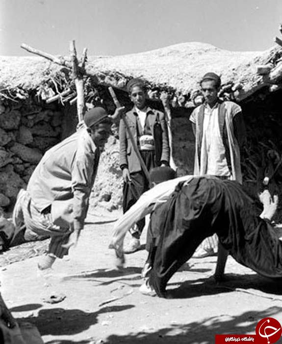 عکس قدیمی دیده نشده از چوب بازی بختیاری