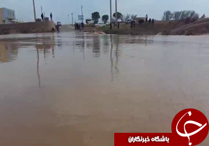 طغیان رودخانه خررود و تخریب مسیر ارتباطی چند روستا
