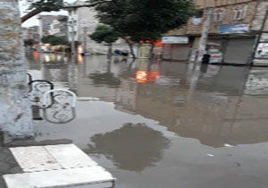 آبگرفتگی گسترده خیابان&zwnj;ها در الهیه + فیلم