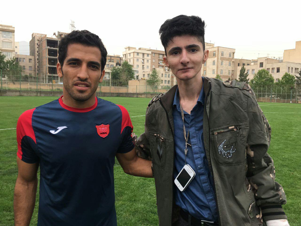 حضور دوستان برانکو و کودک اوتیسمی در تمرین پرسپولیس