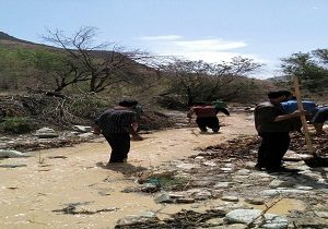 رودخانه روستای باقی آباد پس از سالها جانی دوباره به خود گرفت