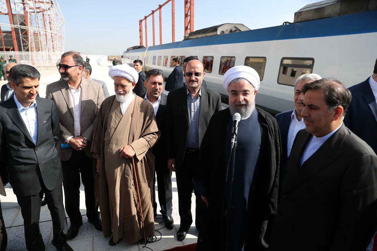 خط آهن تهران &ndash; همدان به طول 276 کیلومتر به بهره برداری رسید