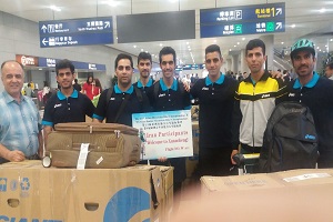 کاروان دوچرخه سواری کشورمان به چین رسید