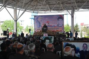 برگزاری اولین سالگرد شهید مدافع حرم جواد دوربین در انزلی