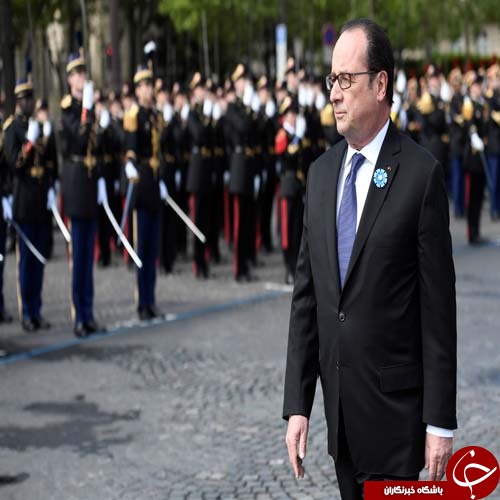 حضور مکرون، سارکوزی و اولاند در هفتاد و دومین سالگرد پیروزی بر آلمان نازی+ تصاویر