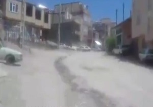 خیابانی بدون امکانات شهری + فیلم