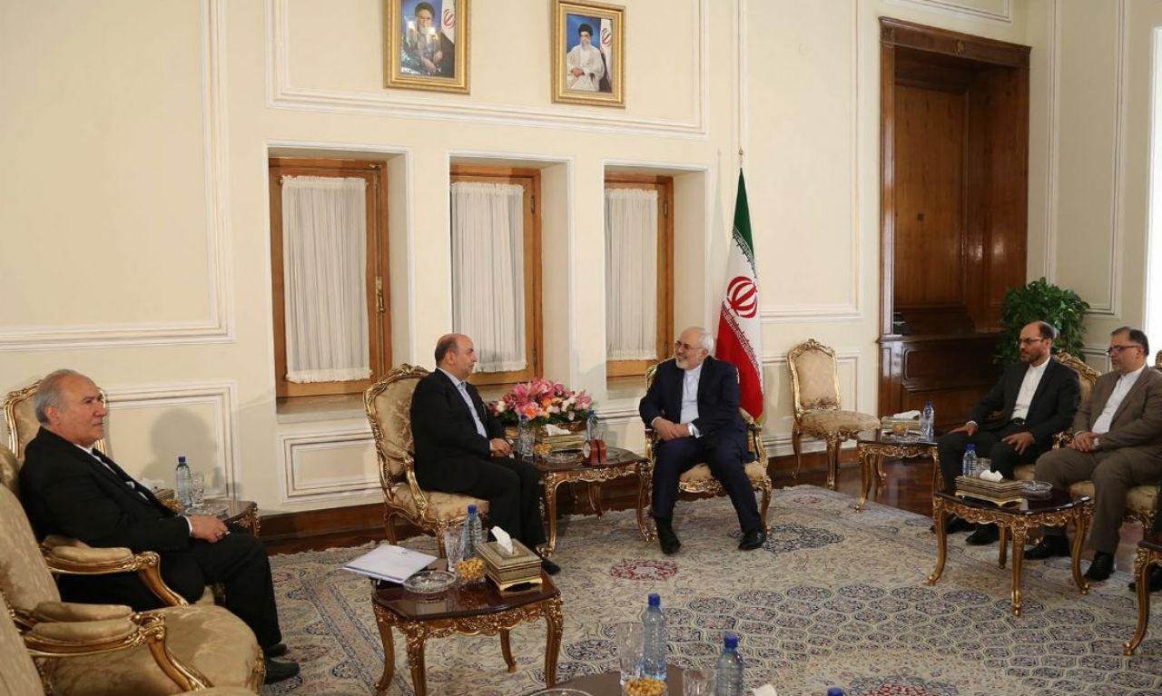 دبيركل مجمع مجالس آسيايی با ظريف دیدار و گفتگو كرد