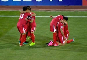 گل اول پرسپولیس به الوحده + فیلم