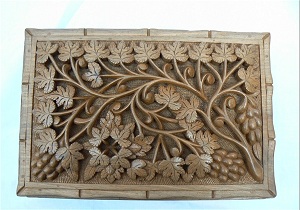 نمایشگاه آثار هنری نازک کاری بر روی چوب