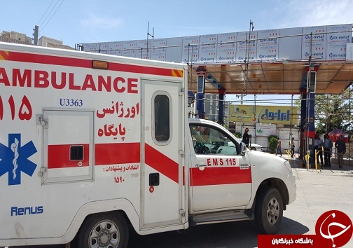 انفجار در پمپ بنزین