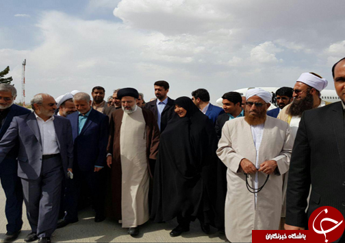 حجت&zwnj;الاسلام رئیسی وارد زاهدان  شد+ تصاویر